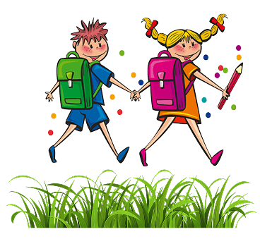 Child's hands with paint